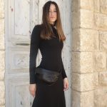 פאוץ' מעור בצבע שחור