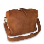 תיק עור למחשב נייד בצבע חום