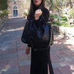 תיק מסנג'ר מזוודה מעור בצבע שחור