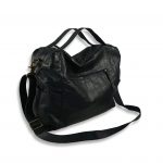 תיק מסנג'ר מעור נאפה בטקטורת קרוקו