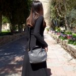 תיק עור קטן – "הנד בג" שחור מט