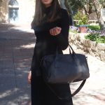תיק עור גדול – "הנד בג" – טקסטורת קרוקודיל