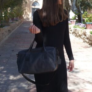 תיק עור גדול – "הנד בג" – טקסטורת קרוקודיל