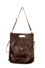 תיק עור "מולטי" מעור נאפה חום