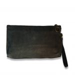 ארנק רוכסן עור שחור