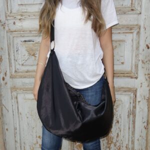 תיק אלכסוני, תיק אלכסון צד מסנג'ר עשוי בעבודת יד מבד ועור