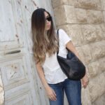 תיק עור שחור קטן