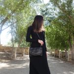 תיק צד לערב עם קלפה – מעור נאפה בצבע שחור