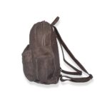 תיק גב גדול "תרמיל" מעור בצבע אפור