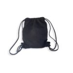 תיק גב מעור בגזרת שק עם סגירת שרוכים